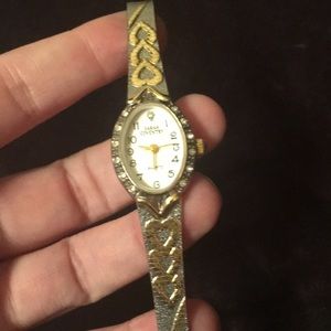 Small two tone watch